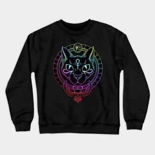 Bastet. Egyptian cat goddess Crewneck Sweatshirt